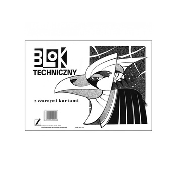 Blok techniczny czarny A3 10 kartek Kreska