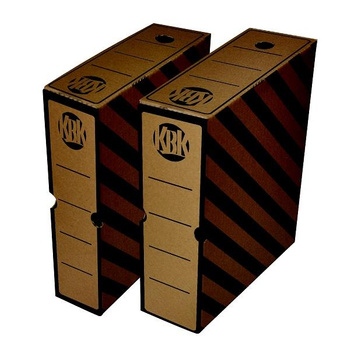 Pudełko archiwizacyjne KBK A4 8cm kartonowe brązowe