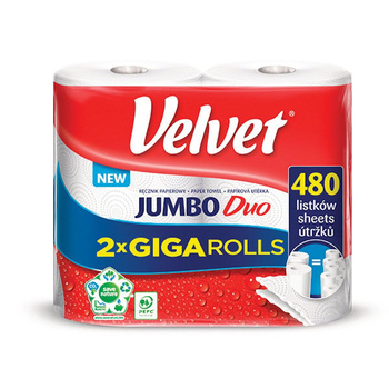Ręczniki papierowe Velvet Jumbo Duo 2 sztuki