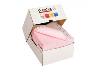 Papier komputerowy 240x12 1+1 składanka 900 kolor nadruk Drescher