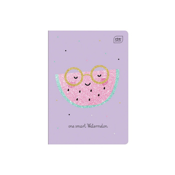 Zeszyt A5 trzylinia kolorowa 32 kartki Glitter brokat