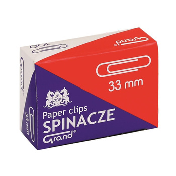 Spinacz biurowy 33mm Grand