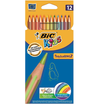 Kredki ołówkowe Bic Tropicolor 12 kolorów