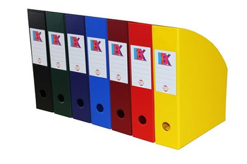 Pojemnik na dokumenty A4 plastikowy 70mm KBK niebieski