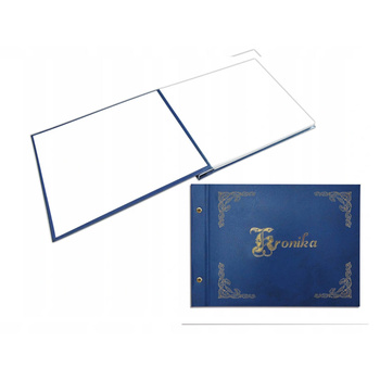 Kronika Barbara A4 pozioma nity granatowy