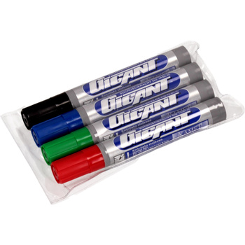 Markery suchościeralne Kamet Gigant 4 kolory końcówka okrągła