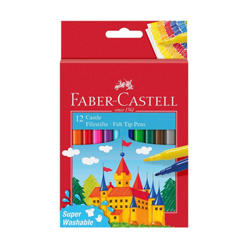 Flamastry Faber Castell Zamek 12 kolorów