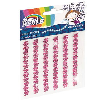 Diamenciki samoprzylepne Fiorello różowe GR-DS05