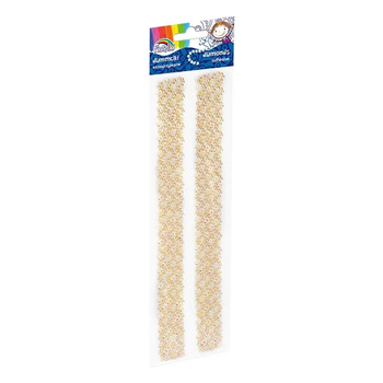 Diamenciki samoprzylepne Fiorello beżowo-złote GR-DS081