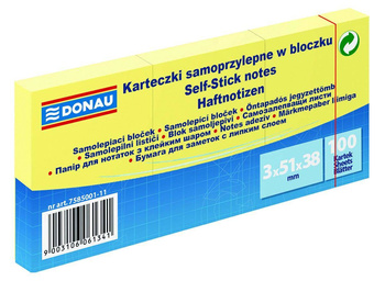 Karteczki samoprzylepne 51x38mm Donau
