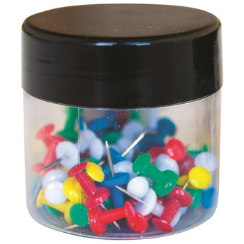 Pinezki beczułki Q-Connect w słoiku