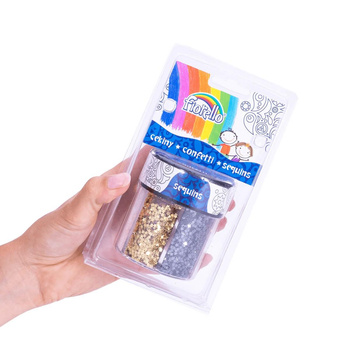 Konfetti Fiorello w słoiczku 6 kolorów  GR-K80 R6