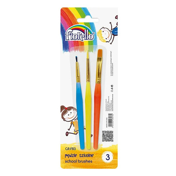 Pędzelki do farb 3 sztuki Fiorello