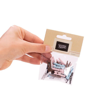 Klamerki drewniane Natura miks pastelowy 25 sztuk