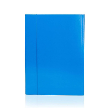 Teczka z gumką KBK A4 lakierowana jasnoniebieski
