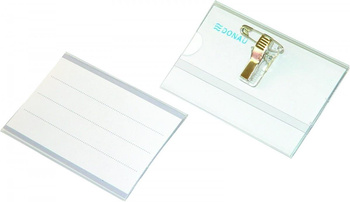 Identyfikator z klipsem i agrafką Donau