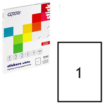 Etykiety samoprzylepne Grand 210x297 mm