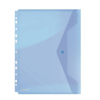 Teczka kopertowa na zatrzask Donau z europerforacją A4 niebieski