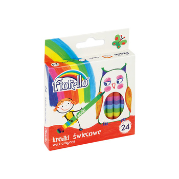 Kredki świecowe 24 kolory Fiorello