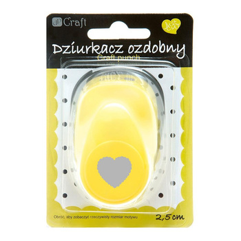 Dziurkacz ozdobny Serce 2,5cm Dp Craft