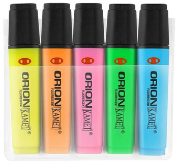 Zakreślacze Orion Kamet 5 sztuk