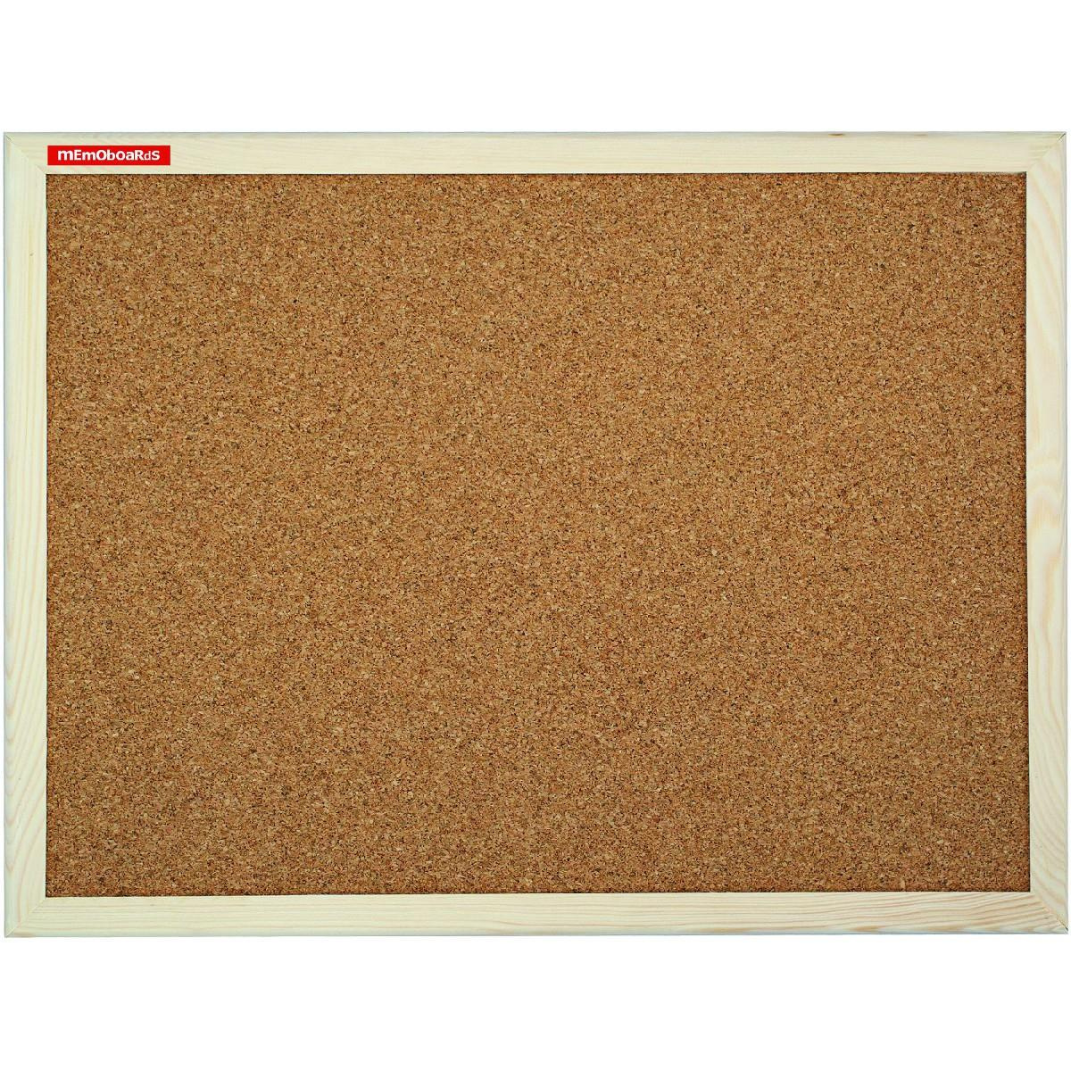 Tablica Korkowa 80x60 W Ramie Drewnianej Memoboards - Extrabiuro.pl