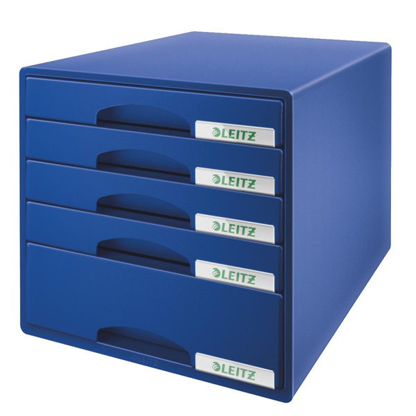 Pojemnik na dokumenty Leitz Plus z 5 szufladami niebieski